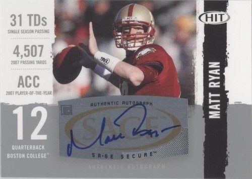 2008 SAGE Hit Matt Ryan #A12