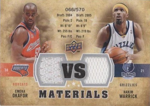 2009-10 Upper Deck - Hakim Warrick/Emeka Okafor #VS-OW