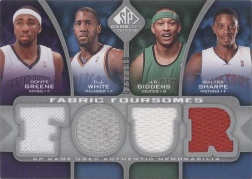 2009-10 SP Game Used - Donte Greene/J.R. Giddens/Walter Sharpe/D.J. White #F4-WGGS