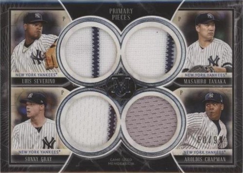 2018 Topps Museum Collection - Aroldis Chapman Luis Severino Masahiro Tanaka #FPQR-YAN