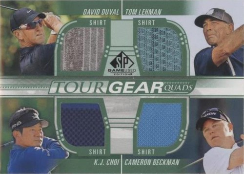2021 SP Game Used - Cameron Beckman David Duval K.J. Choi #TG4-LDCB
