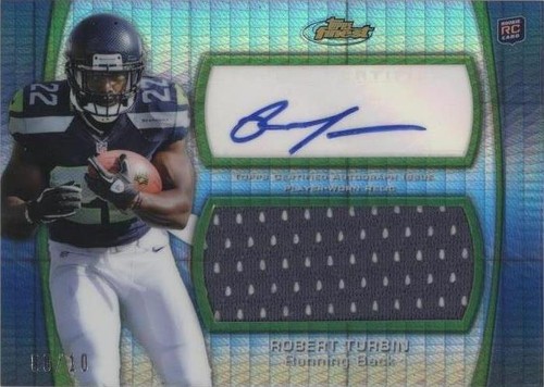 2012 Topps Finest Robert Turbin #AJR-RTU