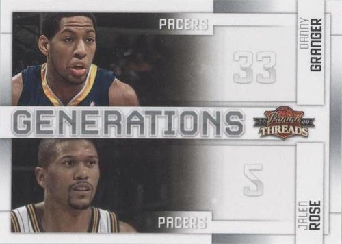 2009-10 Panini Threads - Danny Granger/Jalen Rose #10