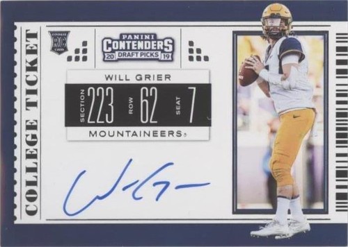 2019 Panini Contenders Draft Picks Will Grier #104