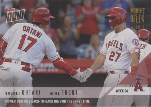2018 Topps Now - Mike Trout Shohei Ohtani #MOW-24W