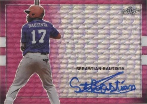 2018 Leaf Perfect Game National Showcase - Sebastian Bautista #BA-SB1