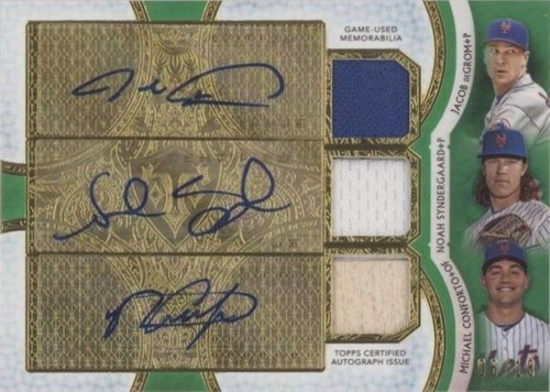 2018 Topps Triple Threads - Jacob deGrom Michael Conforto Noah Syndergaard #ARC-JNM