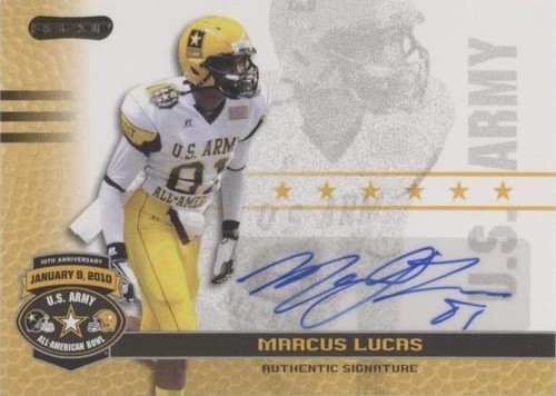 2010 Razor U.S. Army All-American Bowl Marcus Lucas #BA-ML2