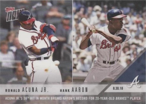 2018 Topps Now - Hank Aaron Ronald Acuña Jr. #664