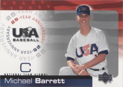 2004 Upper Deck USA Baseball 25-Year Anniversary - Michael Barrett #USA-10