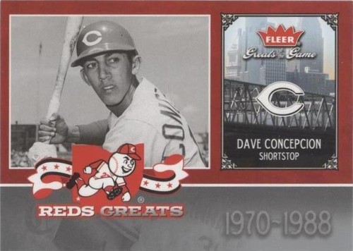 2006 Fleer Greats of the Game - Dave Concepcion #CIN-DC