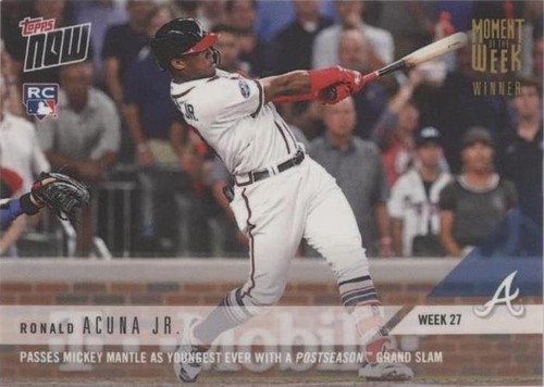 2018 Topps Now - Ronald Acuña Jr. #MOW-27W