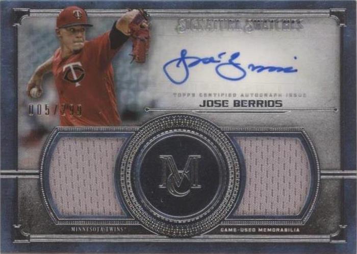 2019 Topps Museum Collection - José Berríos #SSDA-JB