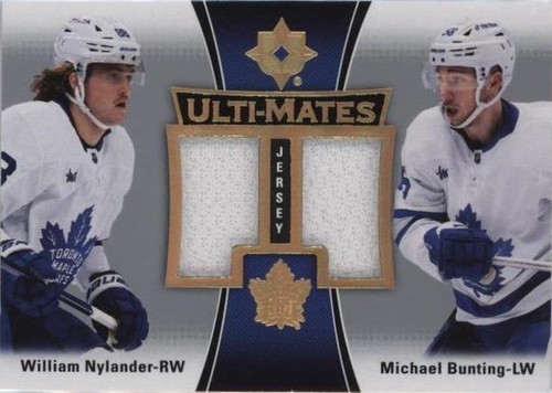 2022-23 Upper Deck Ultimate Collection - Michael Bunting William Nylander #UTM-NB