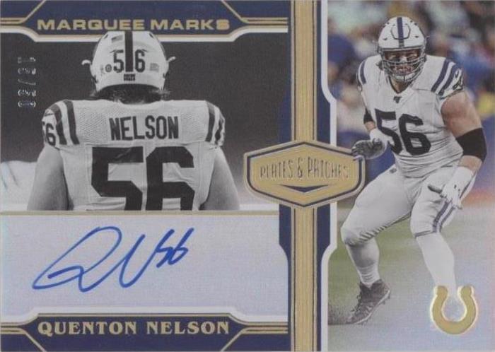 2020 Panini Plates & Patches Quenton Nelson #MM-QN