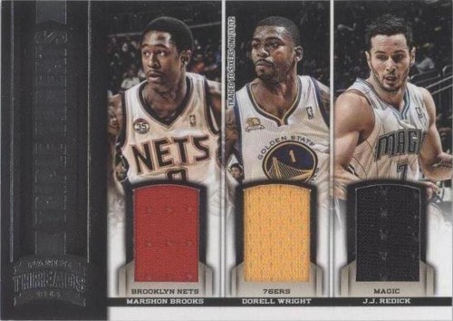 2012-13 Panini Threads - J.J. Redick/MarShon Brooks/Dorell Wright #20