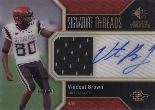 2011 SP Authentic Vincent Brown #TH-VB