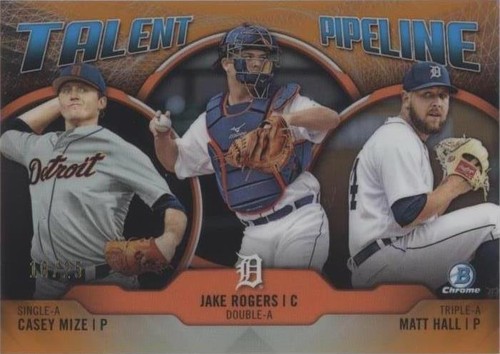 2019 Bowman - Casey Mize Jake Rogers Matt Hall #TP-DET