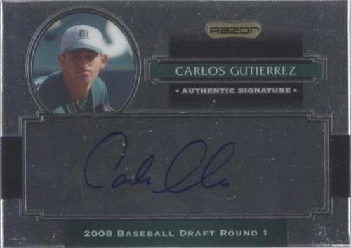 2008 Razor Signature Series Metal - Carlos Gutierrez #AU-CG