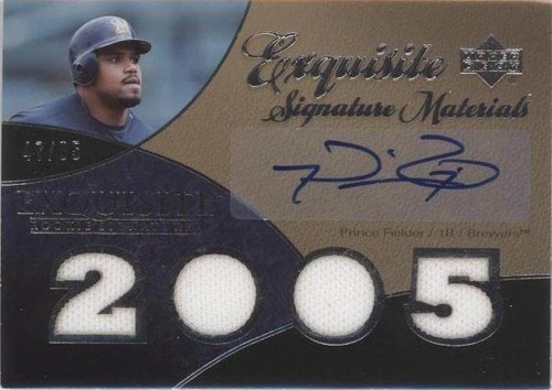 2007 Upper Deck Exquisite Rookie Signatures - Prince Fielder #ESM-PF