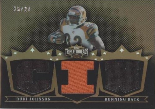 2007 Topps Triple Threads Rudi Johnson #TTR103