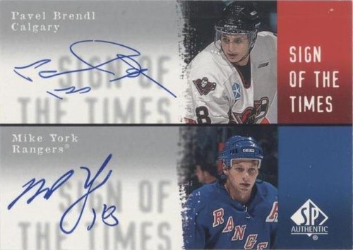 2000-01 SP Authentic - Mike York Pavel Brendl #B/Y