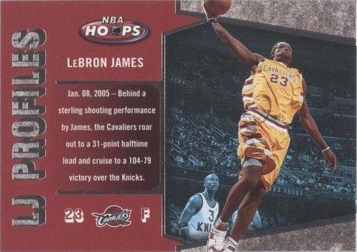 2005-06 NBA Hoops - LeBron James #LBJ-27
