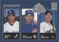 2001 Topps Opening Day - Chin-Feng Chen Corey Patterson Josh Hamilton #154