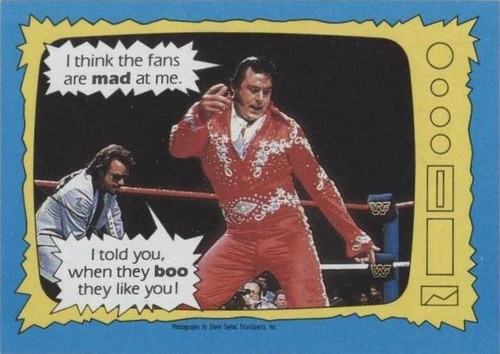 1987 Topps WWF - Honky Tonk Man Jimmy Hart #72