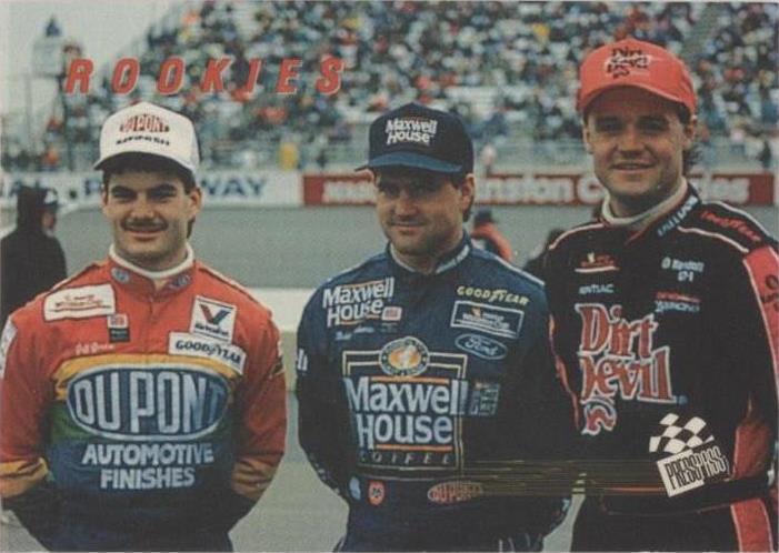 1993 Press Pass Previews - Bobby Labonte Jeff Gordon Kenny Wallace #17