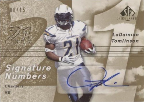 2007 SP Chirography LaDainian Tomlinson #SN-LT