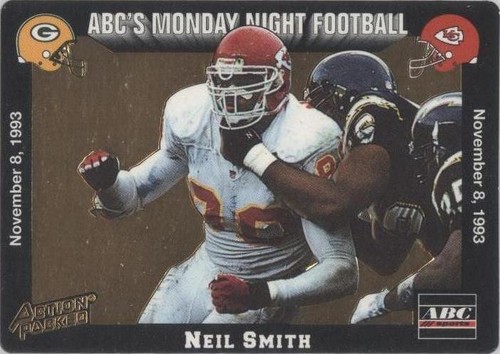 1993 Action Packed Monday Night Football Neil Smith #41