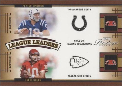 2005 Playoff Prestige Peyton Manning Trent Green #LL-1