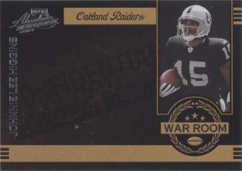 2007 Playoff Absolute Memorabilia Johnnie Lee Higgins #WR-33