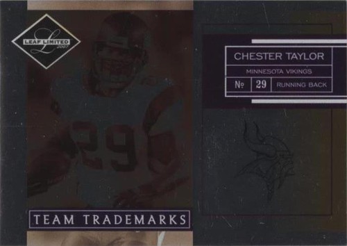 2007 Leaf Limited Chester Taylor #TT-7