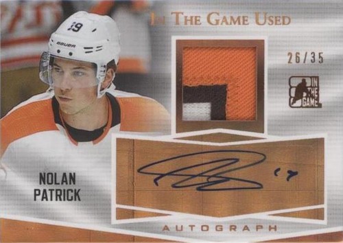2017-18 Leaf In the Game Used - Nolan Patrick #GUA-NP1
