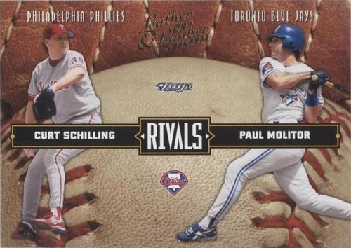 2004 Donruss Leather & Lumber - Curt Schilling Paul Molitor #LLR-38