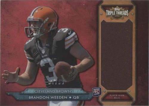 2012 Topps Triple Threads Brandon Weeden #TTRJR-8