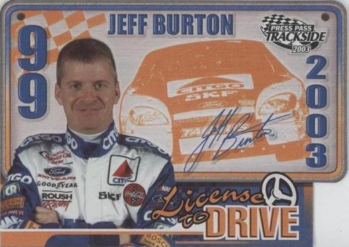 2003 Press Pass Trackside - Jeff Burton #LD 10
