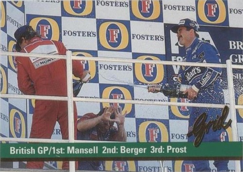 アマダ F1 FIGHTING SPIRIT 1992 ⑤ マンセル 超レア】アマダF1カード F1 Fighting Spirit 1992 - メルカリ