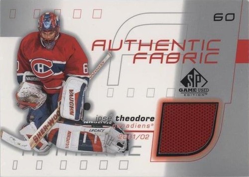2001-02 SP Game Used Edition - Jose Theodore #AF-JO