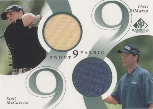 2002 SP Game Used Edition - Chris DiMarco Scott Mccarron #F9D-MD