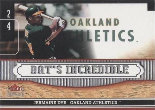 2002 Fleer Genuine - Jermaine Dye #BI 17