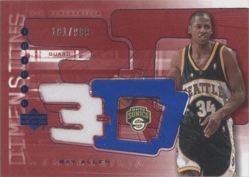 2003-04 Upper Deck Triple Dimensions - Ray Allen #3DW1