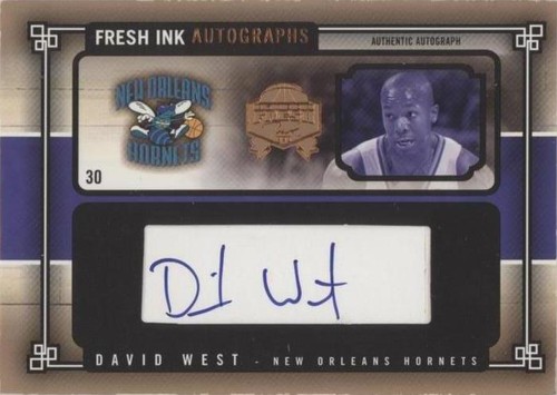 2004-05 Skybox Fresh Ink - David West #FIA-DW3