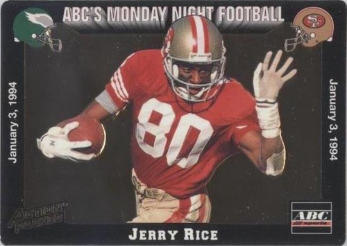 1993 Action Packed Monday Night Football Jerry Rice #78