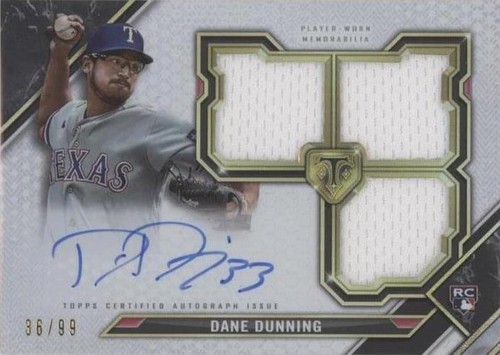 2021 Topps Triple Threads - Dane Dunning #RFPAR-DD