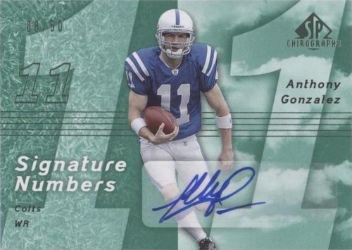 2007 SP Chirography Anthony Gonzalez #SN-AG