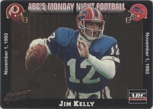 1993 Action Packed Monday Night Football Jim Kelly #36