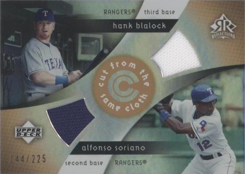 2005 Upper Deck Reflections - Alfonso Soriano Hank Blalock #CC-AH